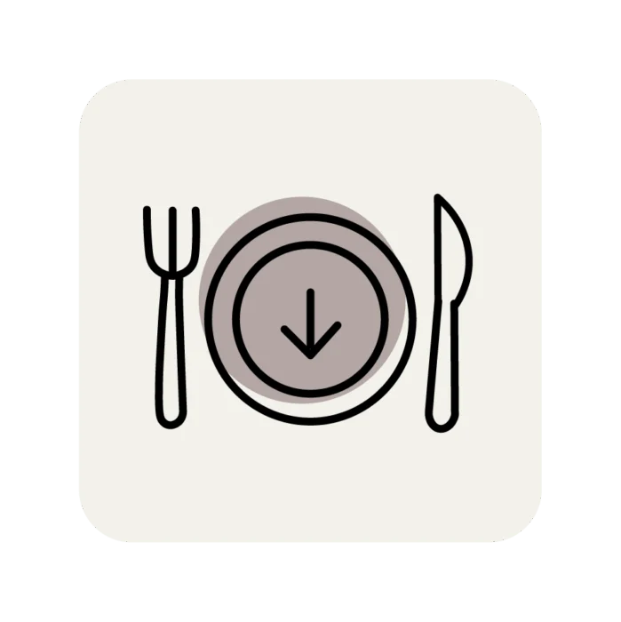 Folks, plate and knife